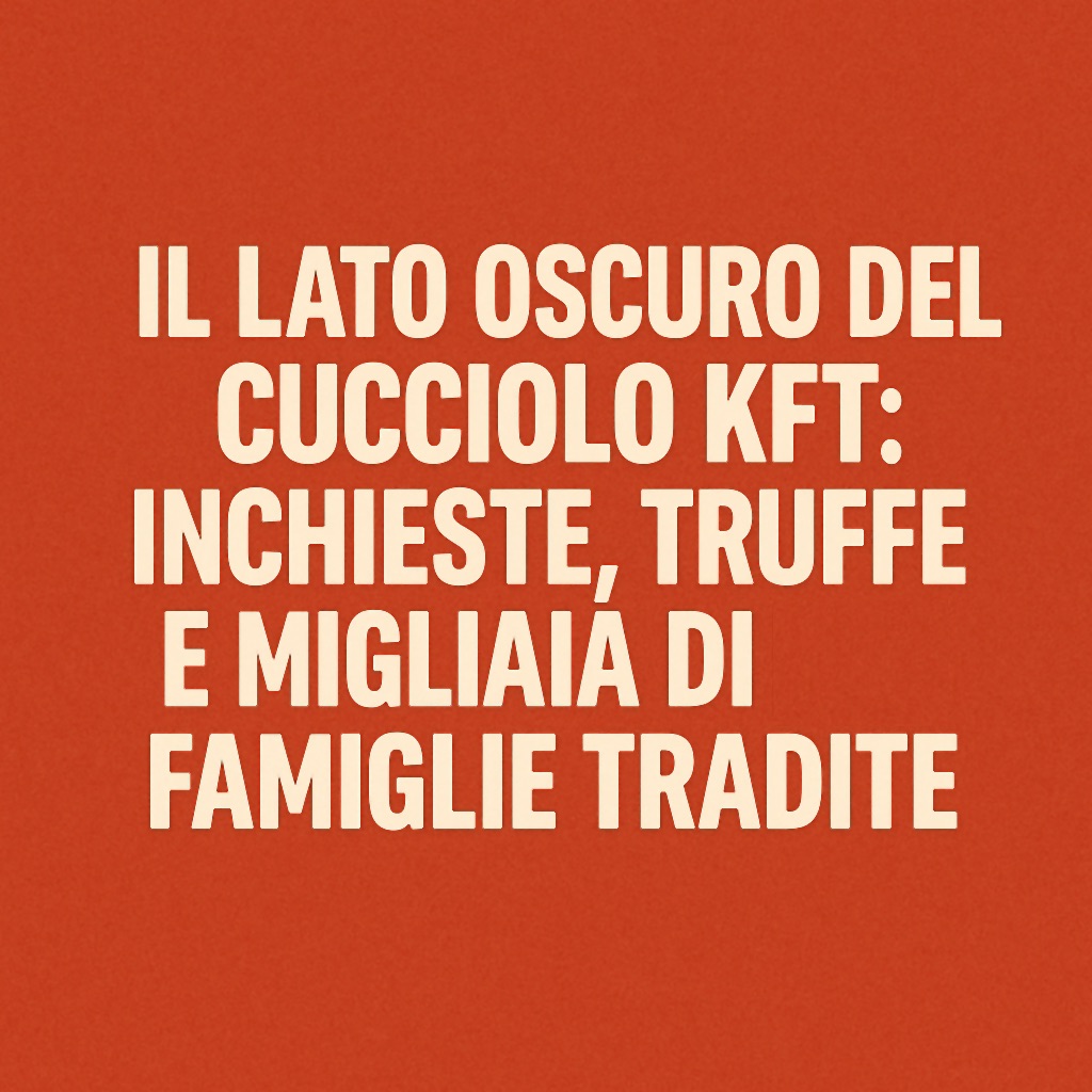 Il lato oscuro del Cucciolo KFT Gianfranco Pepe