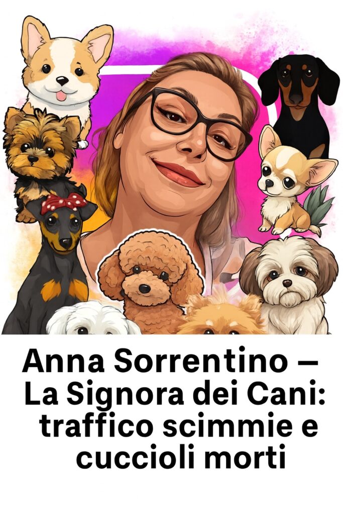 Anna Sorrentino – La Signora dei Cani: traffico scimmie, barboncini morti e recensioni false