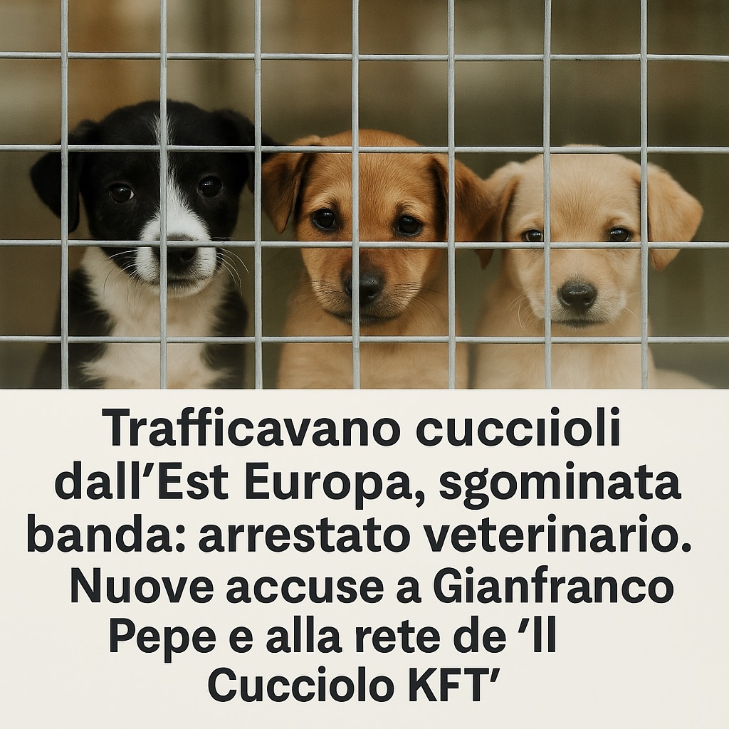 Traffico cuccioli e riciclaggio: nuove accuse a Gianfranco Pepe e “Il Cucciolo KFT”
