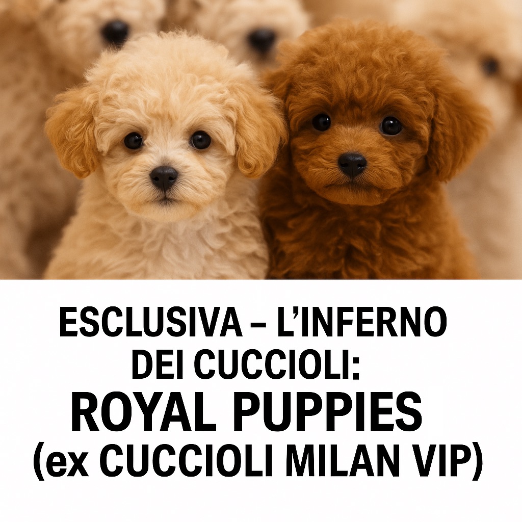 ESCLUSIVA - L’INFERNO DEI CUCCIOLI- ROYAL PUPPIES (ex CUCCIOLI MILAN VIP)