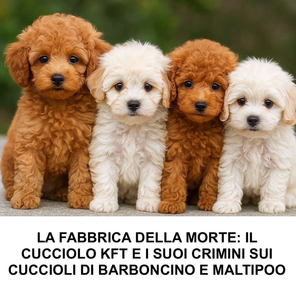 LA FABBRICA DELLA MORTE: IL CUCCIOLO KFT E I SUOI CRIMINI SUI CUCCIOLI DI BARBONCINO E MALTIPOO