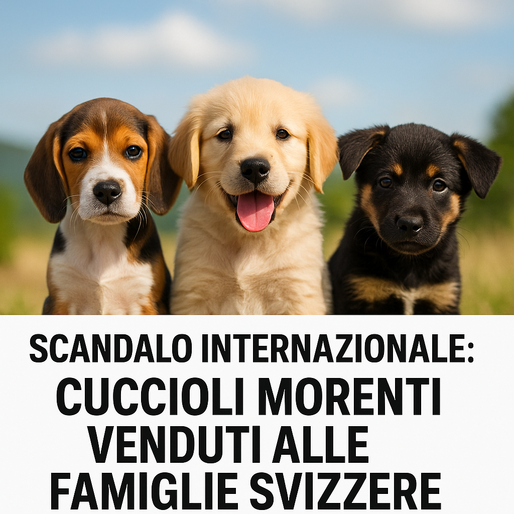 SCANDALO INTERNAZIONALE- CUCCIOLI MORENTI VENDUTI ALLE FAMIGLIE SVIZZERE
