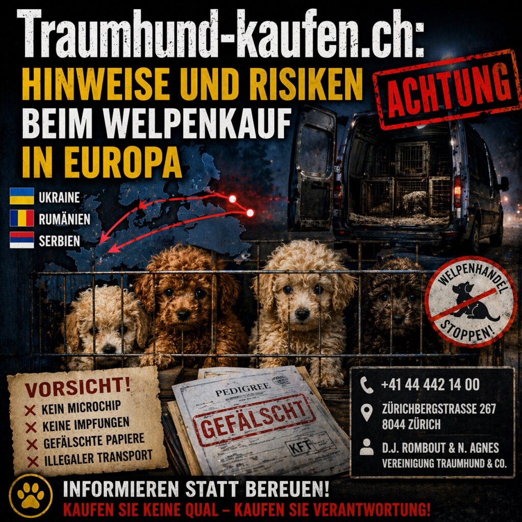 Traumhund-kaufen.ch: Hinweise und Risiken beim Welpenkauf in Europa
